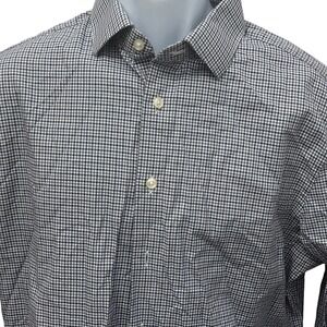 Charles Tyrwhitt Slim Fit Non Iron Dress Shirt 16.5 36 Gingham Jermyn Street
